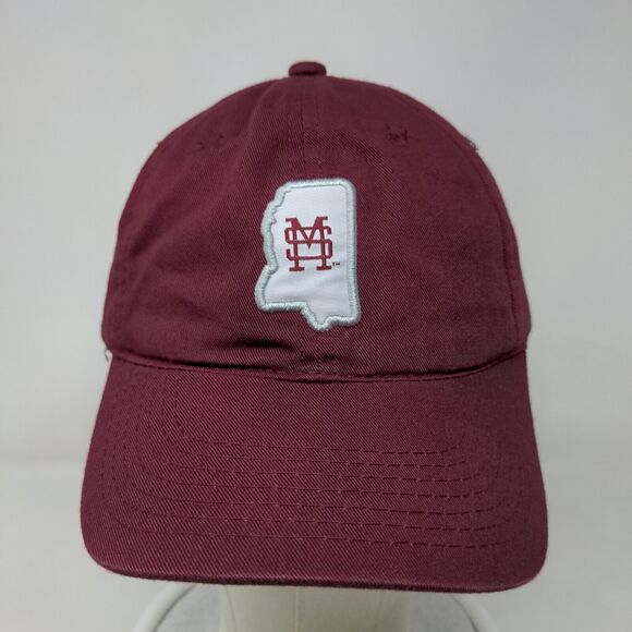 SCA Men's Slideback Hat Red OSFA Embroidered Mississippi State University Logo - Picture 2 of 7